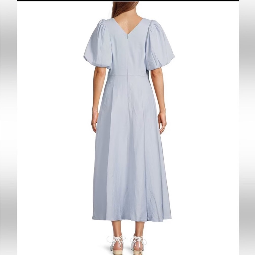 NWT Antonio Melani x Jennifer Sumko Kathleen Cut-Out Tie Neck Puff Sleeve Dress - Picture 6 of 15